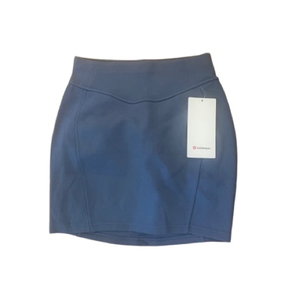 NWT Lululemon Scuba High Rise Mini Skirt Oasis Blue XS - Picture 6 of 8
